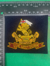 Load image into Gallery viewer, British Army Bullion Embroidered Blazer Badge - The West Riding Regiment
