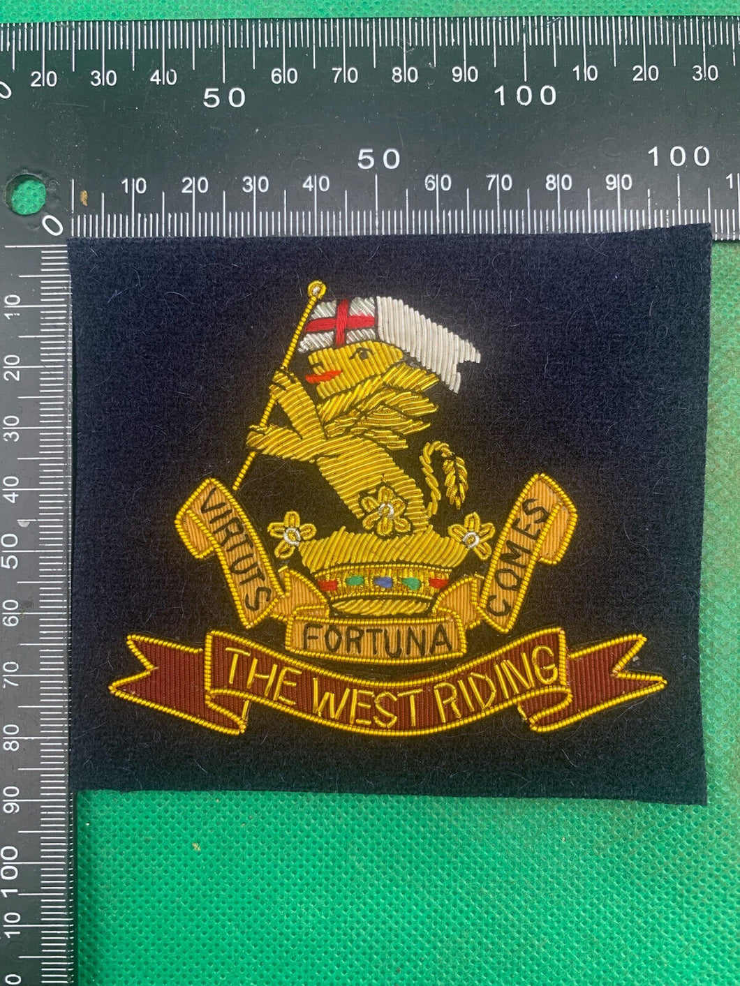 British Army Bullion Embroidered Blazer Badge - The West Riding Regiment