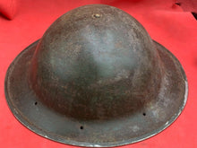 Load image into Gallery viewer, Original WW2 Combat Helmet - British / South African Army Mk2 Brodie Helmet
