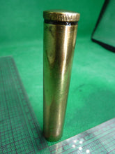 Load image into Gallery viewer, Original WW1 / WW2 British Army SMLE Lee Enfield Rifle Brass Oil Bottle - EFD
