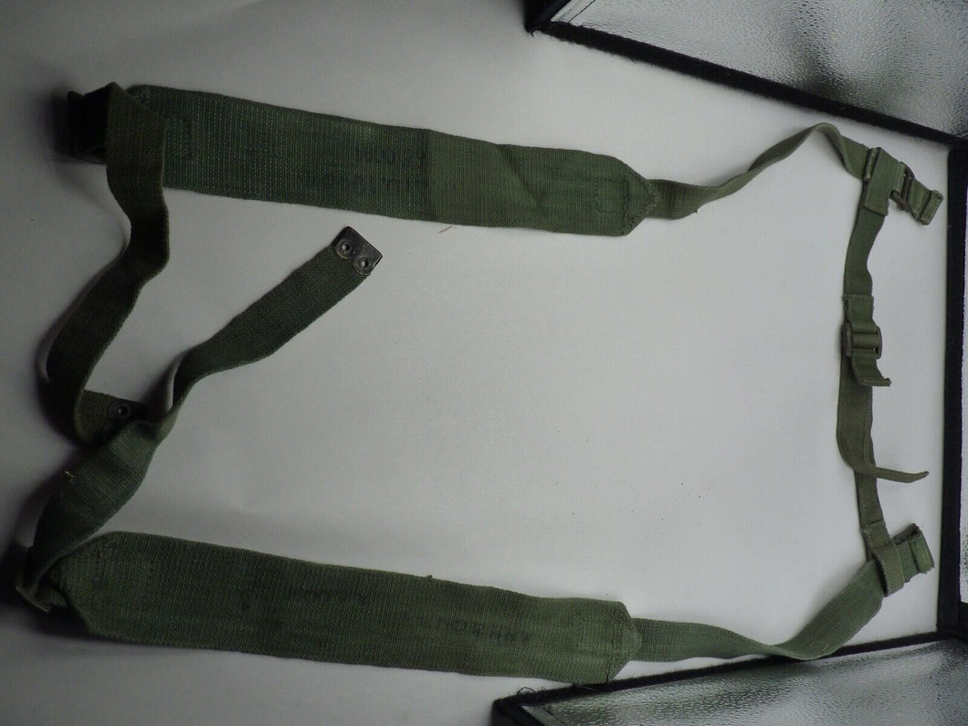 Original WW2 British Army 44 Pattern Shoulder Cross Straps Set - 1945 Dated