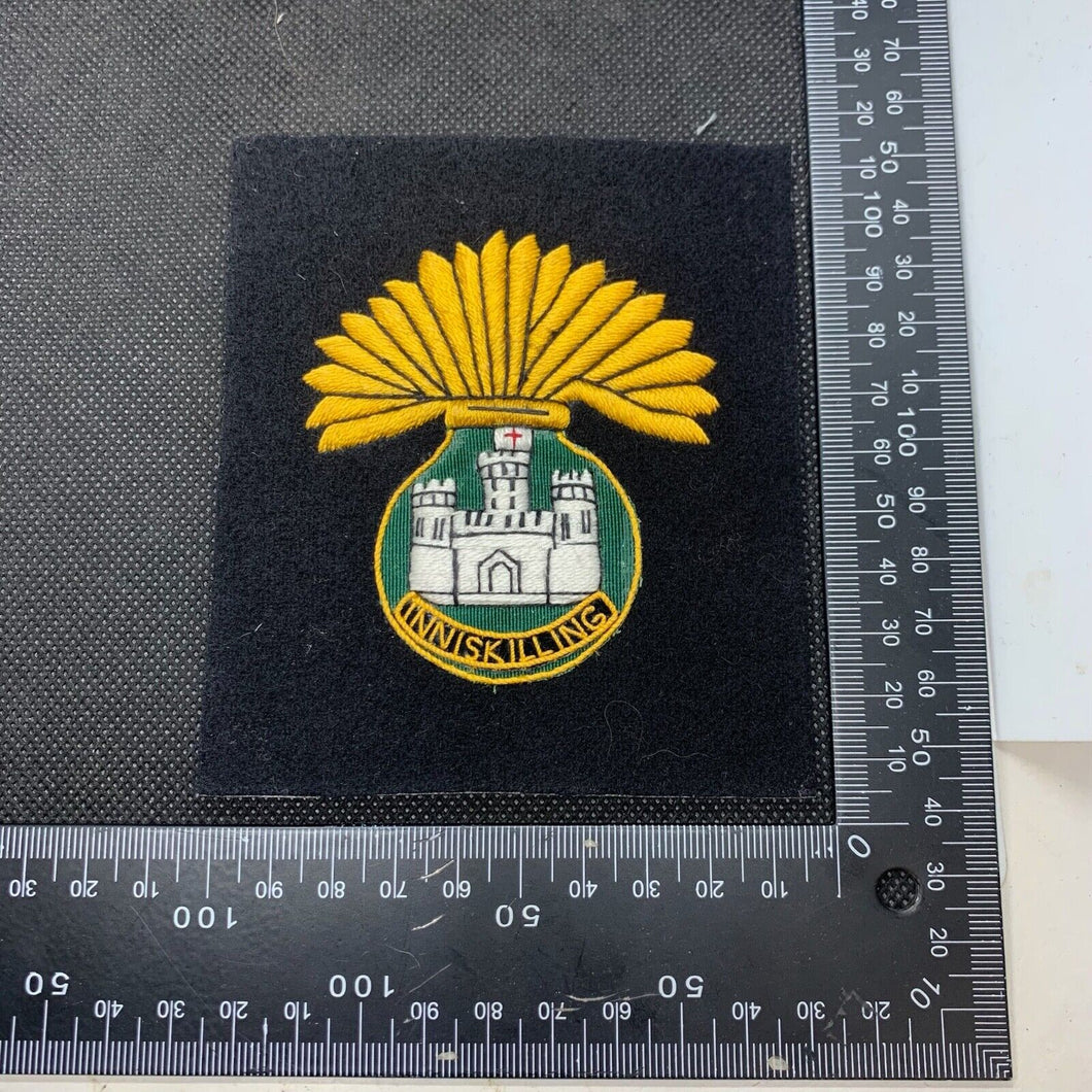 British Army Royal Inniskilling Fusiliers Regimental Embroidered Blazer Badge