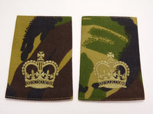 Load image into Gallery viewer, DPM Rank Slides / Epaulette Pair Genuine British Army - WO Warrant Officer
