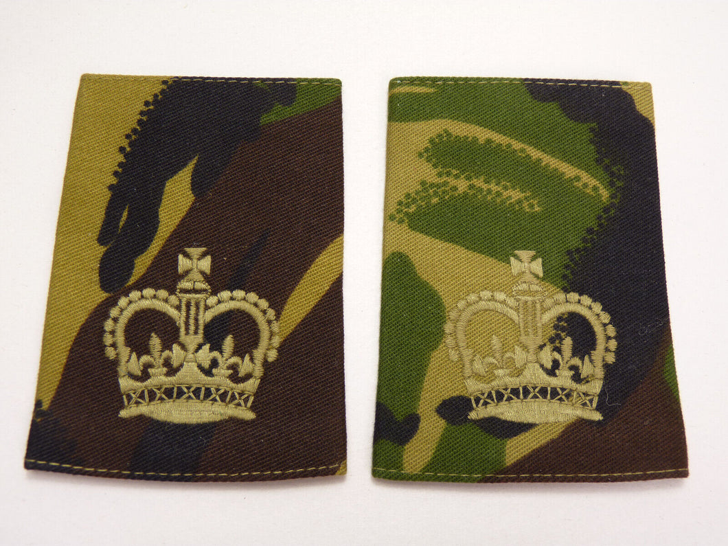 DPM Rank Slides / Epaulette Pair Genuine British Army - WO Warrant Officer