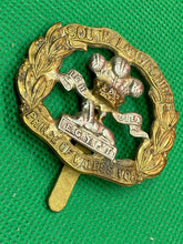 Load image into Gallery viewer, Original WW1 / WW2 British Army - South Lancashire Regiment Cap Badge
