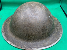 Load image into Gallery viewer, Original WW2 British Army Combat Helmet Mk2 Brodie
