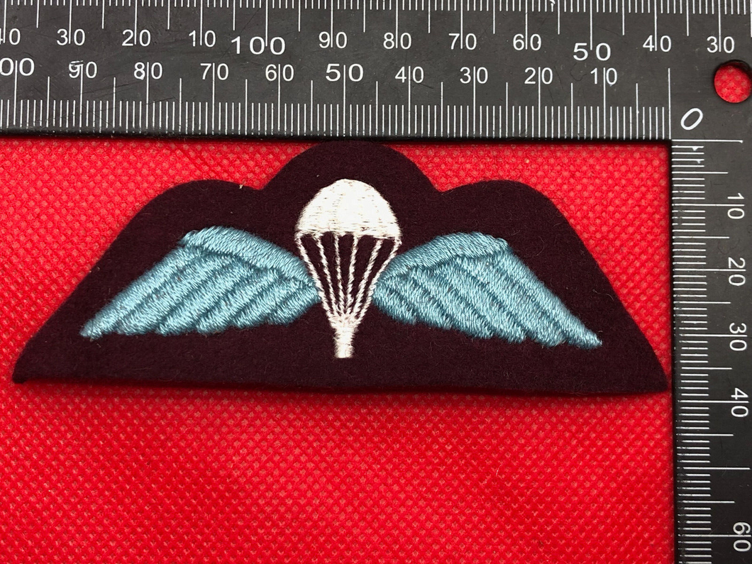 Genuine British Army Paratrooper Parachute Jump Wings - Burgendy Backing