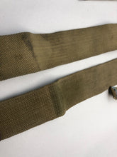 Load image into Gallery viewer, Original WW2 British Army 37 Pattern L Straps Pair - Wartime Dated
