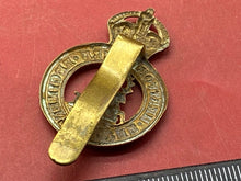 Load image into Gallery viewer, British Army WW1 / WW2 The Hertfordshire Regiment Cap Badge with Rear Slider.
