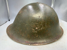 Charger l&#39;image dans la galerie, Original WW2 British / Canadian Army Mk3 Turtle Combat Helmet &amp; Liner
