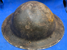 Load image into Gallery viewer, Original WW2 British Army South African Made Combat Helmet Mk2 Brodie - Div Sign
