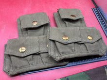 Load image into Gallery viewer, WW2 Indian Army Issue - 1937 Pattern Twin Set of Patrol Pouches.
