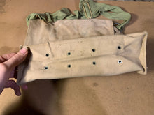 Load image into Gallery viewer, Original WW2 British Army Indian Made Soldiers Gas Mask Bag &amp; Strap - 1943 Dated
