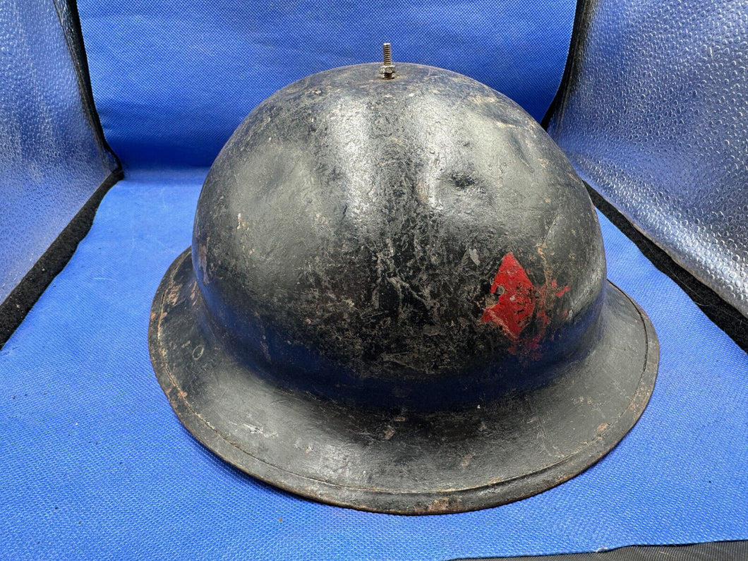 Original British Army Mk1* Brodie Helmet & Liner - WW1 / WW2 Combat Helmet