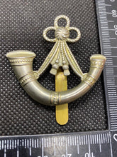 Load image into Gallery viewer, Original British Army Light Infantry Cap Badge
