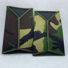 Load image into Gallery viewer, CCF DPM Camo Rank Slides / Epaulette Pair Genuine British Army - NEW
