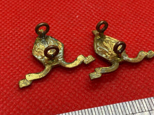 Load image into Gallery viewer, Original British Army / Chigwell School O.T.C. Collar Badges - Matching Pair
