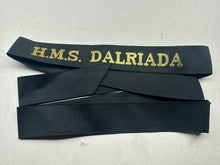 Load image into Gallery viewer, Genuine British Royal Navy H.M.S Dalriada Cap Tally - Full Length
