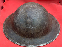 Load image into Gallery viewer, Original WW2 Combat Helmet - British / South African Army Mk2 Brodie Helmet
