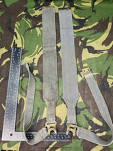 Load image into Gallery viewer, Original British Royal Air Force RAF Blue L Strap Pair - WW2 37 Pattern
