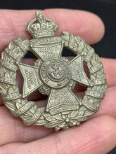 Load image into Gallery viewer, Original WW2 British Army Prince Consorts Own Brass Cap Badge
