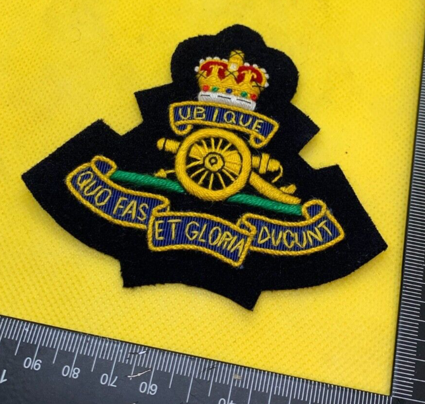 British Army Royal Artillery Embroidered Blazer Badge