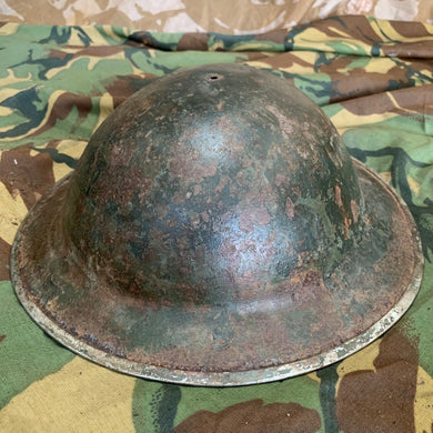 Original WW2 British Style South African Mk2 Army Combat Helmet - The Militaria Shop