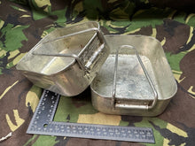 Load image into Gallery viewer, Original WW2 British Army Soldiers Mess Tin Set - Used Original
