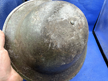 Charger l&#39;image dans la galerie, WW2 British Army Brodie Mk2 Combat Helmet SA Made - Nice Uncleaned Original
