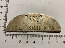 Load image into Gallery viewer, Original WW2 German Army Dog Tag - Marked - 3L SCH EB3
