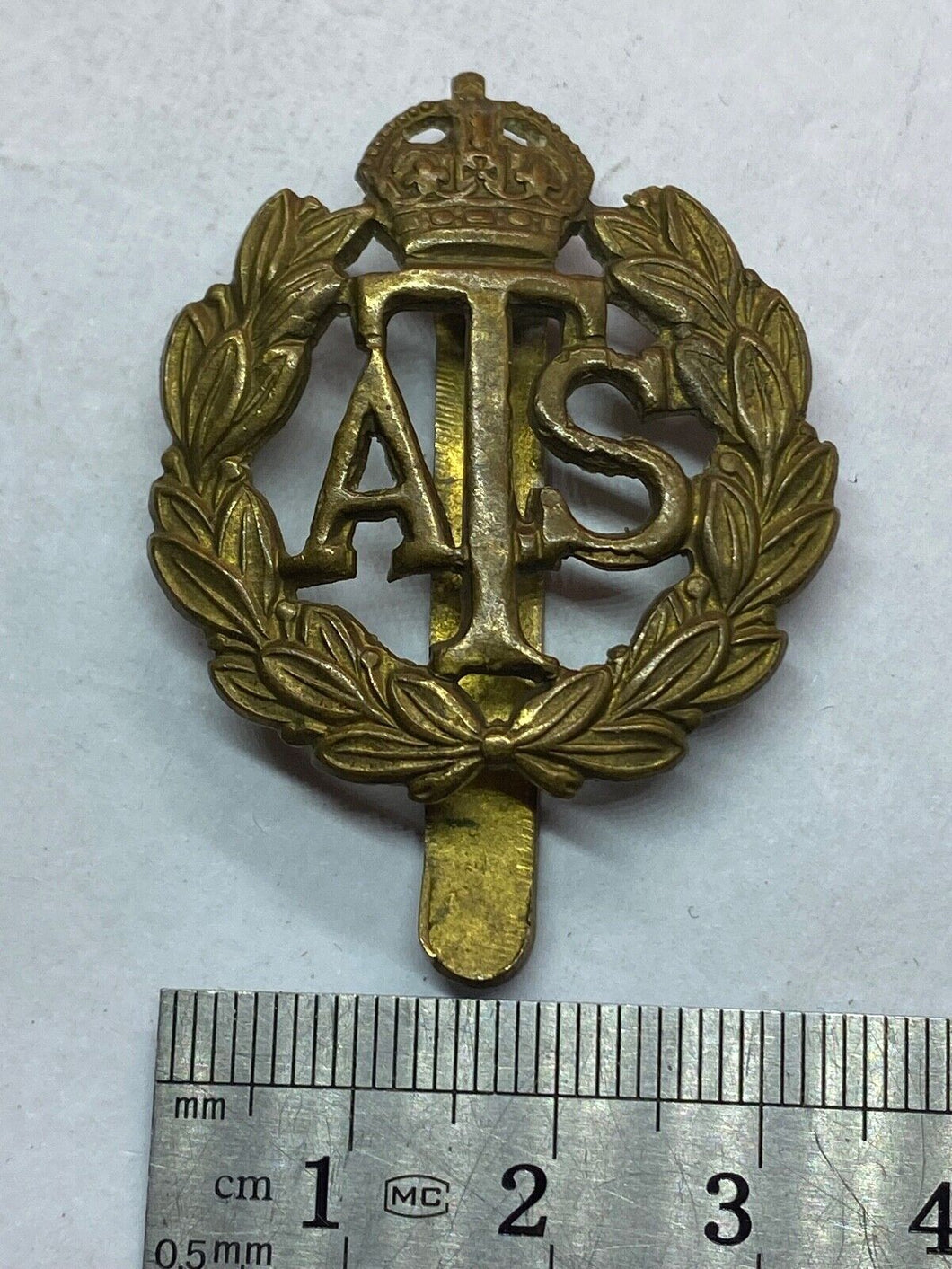 Original British Army WW2 Auxiliary Transport Service Cap Badge