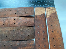 Load image into Gallery viewer, WW2 German Army belt leather fastening strip. Reproductions for finishing belts
