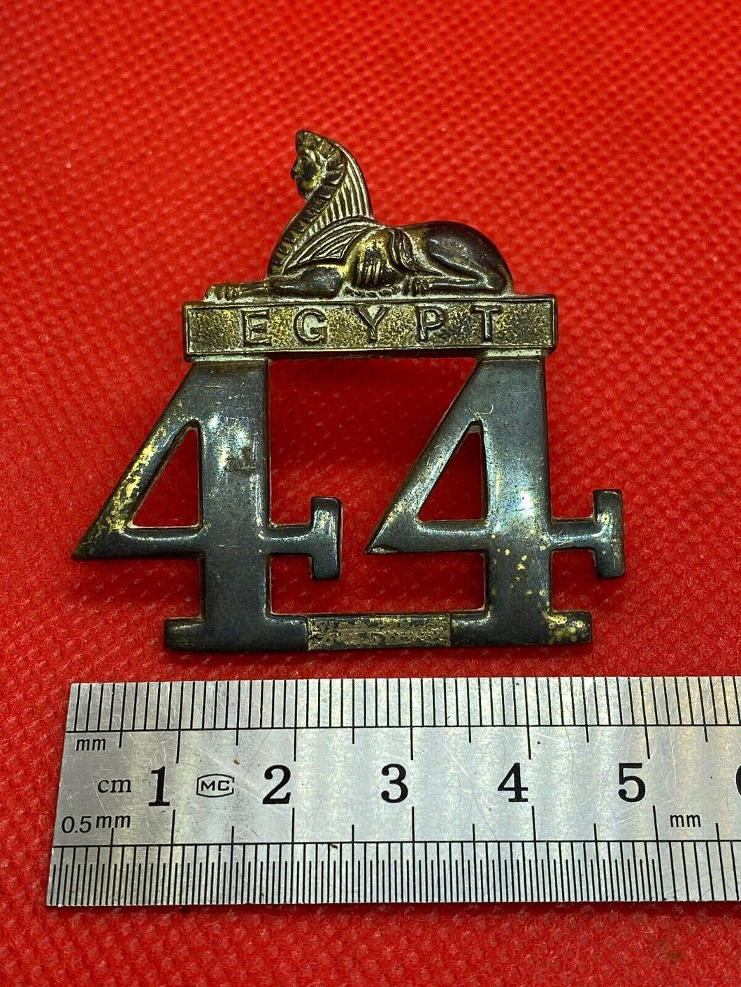 Original British Army 44th Essex Regiment of Foot Victorian OR's Glengarry Badge