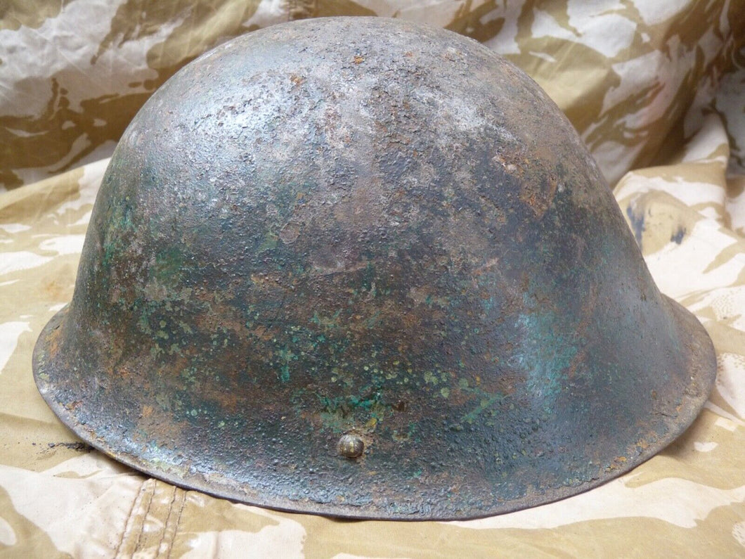 Original WW2 Onwards British Army Mk4 Turtle Helmet - The Militaria Shop