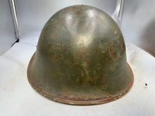 Charger l&#39;image dans la galerie, Original WW2 British / Canadian Army Mk3 Turtle Combat Helmet &amp; Liner
