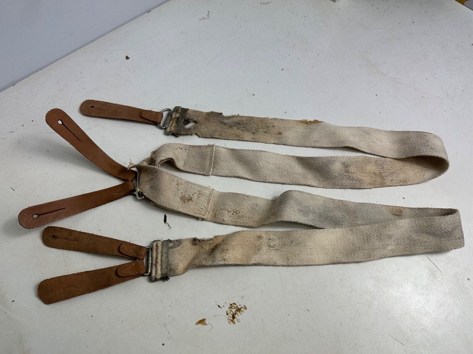 Original WW2 British Army / RAF Trouser Suspenders - Well Worn Example ...