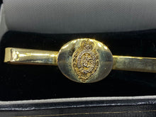 Load image into Gallery viewer, A lovely gilt Royal Engineers regimental tie pin in presentation box - - B47
