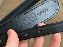 Charger l&#39;image dans la galerie, TWBC Black Leather Pistol Police Belt - Varied Sizes - Hidden Coin Compartment
