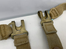 Load image into Gallery viewer, Original WW2 British Army 37 Pattern L Straps Pair - Wartime Dated
