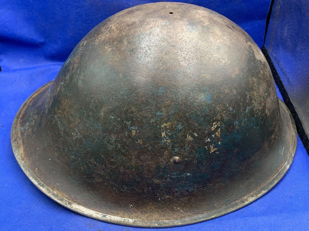 WW2 Canadian Army Mk3 Turtle Helmet - Original WW2 Helmet Shell - High Rivet