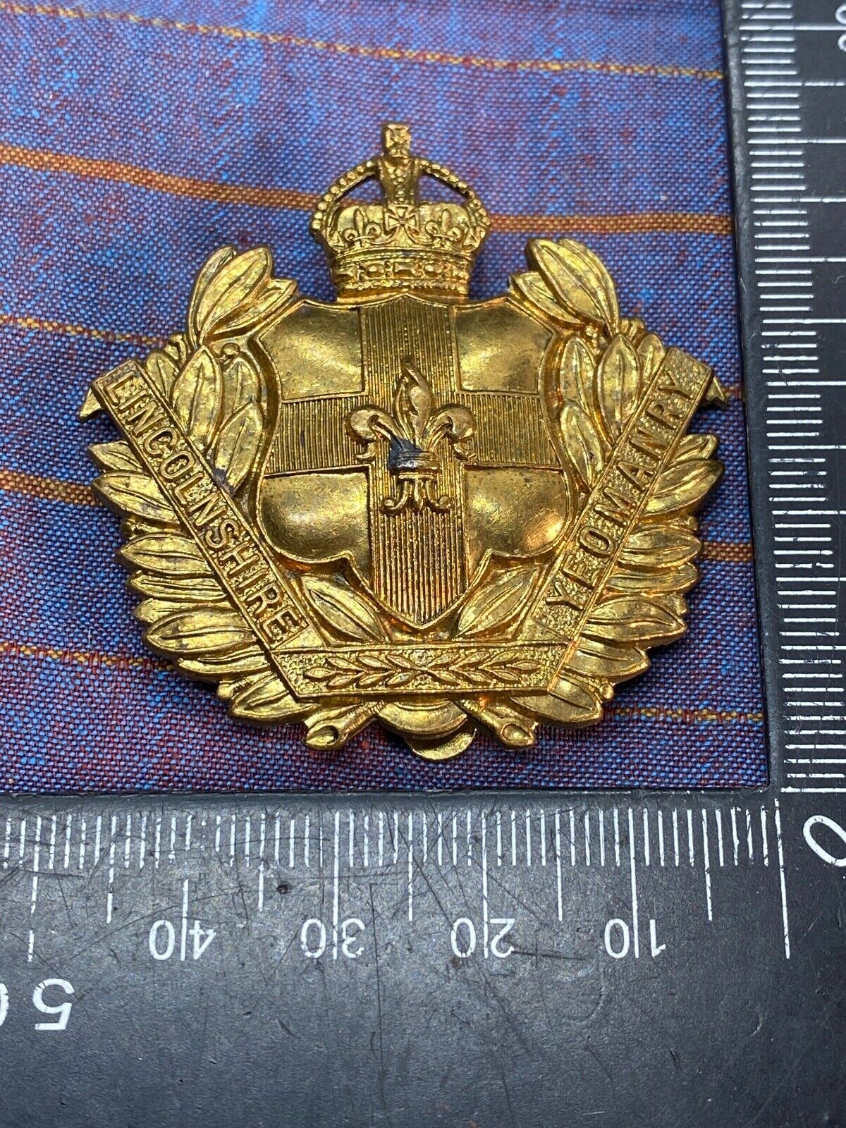 Original British Army WW1 Lincolnshire Imperial Yeomanry Cap Badge, Ma ...