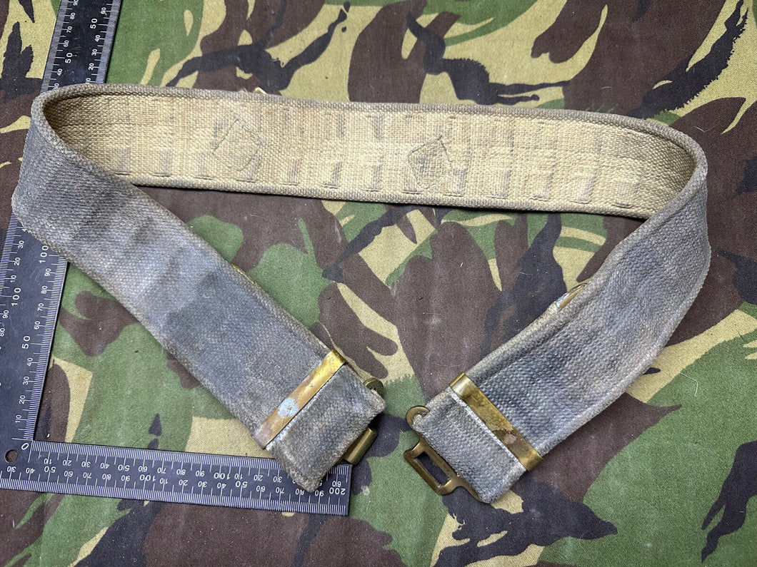 Original British Royal Air Force RAF Blue WW2 37 Pattern Belt - 38