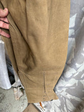 Load image into Gallery viewer, Original WW2 British Army 1945 Dated Rubberproofed Leggings Khaki - 38&quot; Waist
