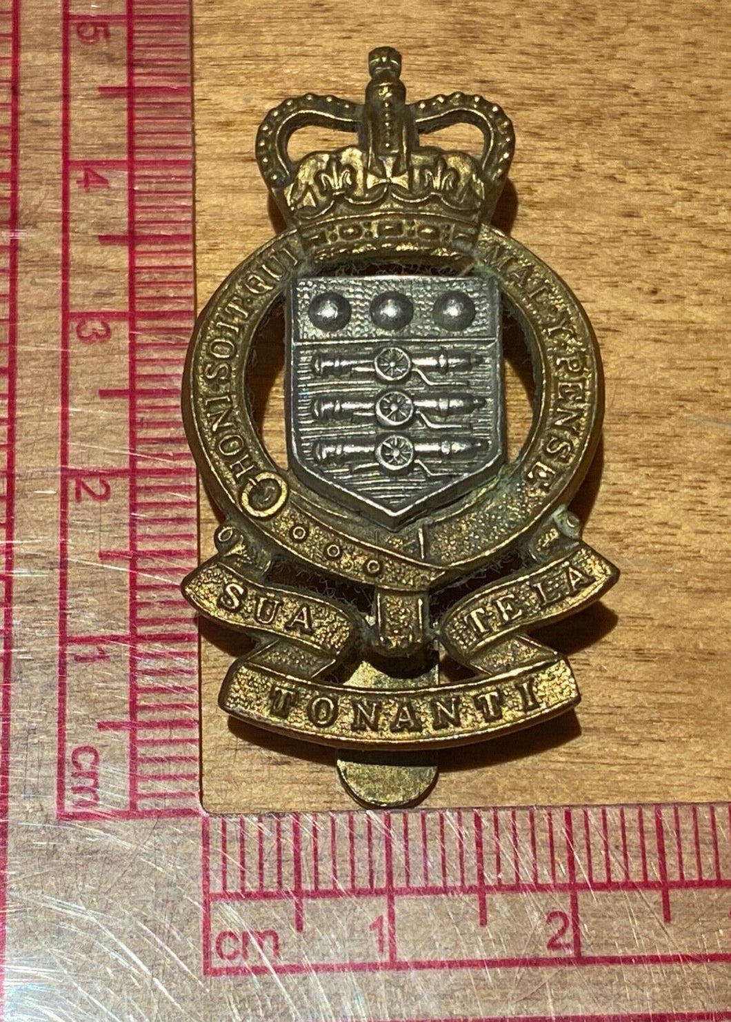 British Army - Royal Army Ordnance Corps brass / WM cap badge