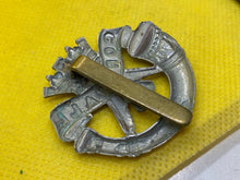 Load image into Gallery viewer, WW1 British Army Duke of Cornwall&#39;s Light Infantry White Metal Cap Badge.
