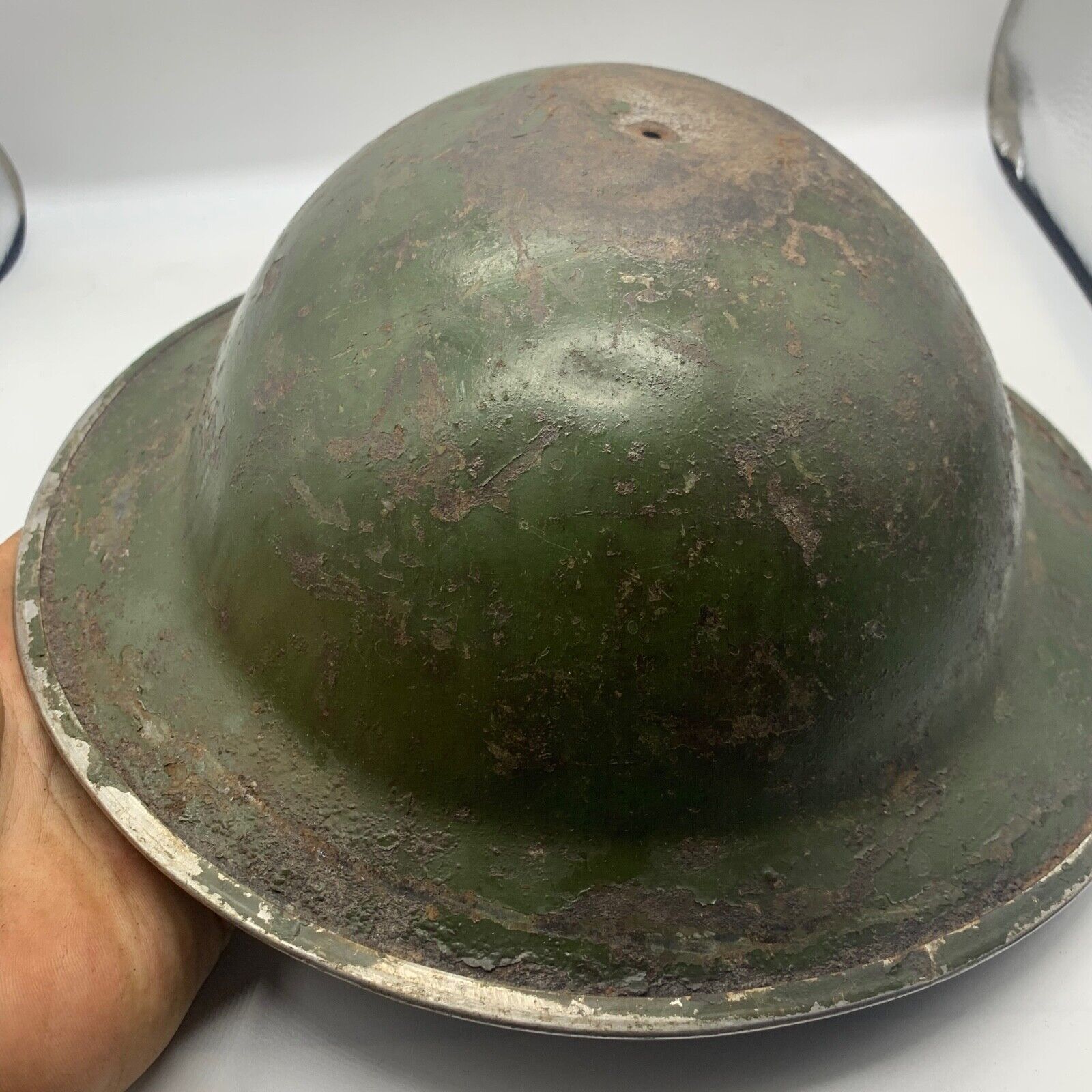 Original WW2 South African Army Mk2 Brodie Helmet - British Style Combat Helmet - The Militaria Shop