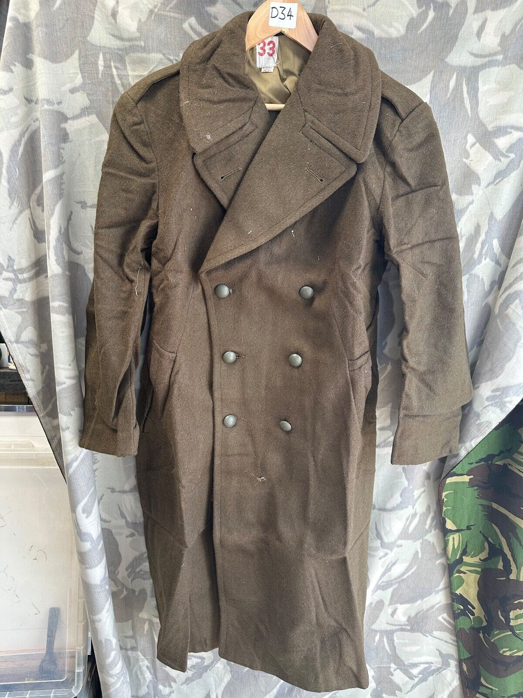 Genuine French Army Greatcoat - Ideal for WW2 US Army Reenactment