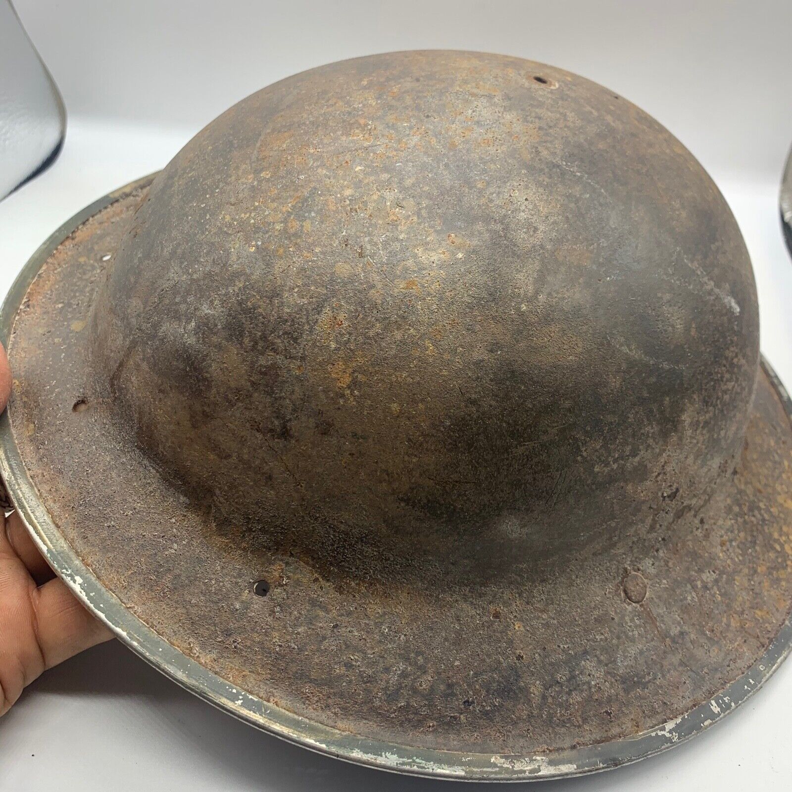 Original WW2 South African Army Mk2 Brodie Helmet - British Style Combat Helmet - The Militaria Shop