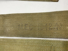 Load image into Gallery viewer, Original WW2 British Army 37 Pattern L Straps Pair - Wartime Dated
