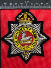 Load image into Gallery viewer, British Army Bullion Embroidered Blazer Badge - Manchester Regiment
